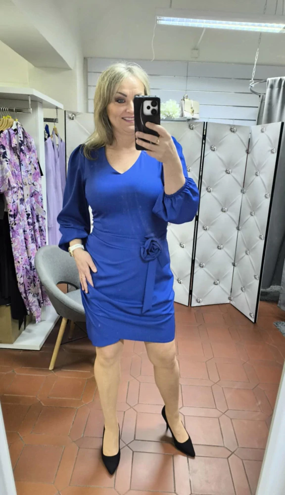 Krátké šaty BELLATRIX modré