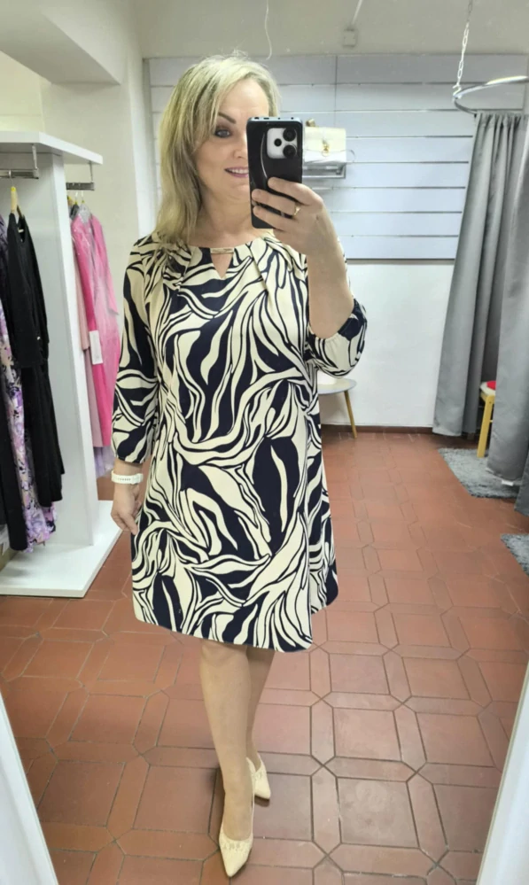 Elegantní vzorované šaty VIOLA