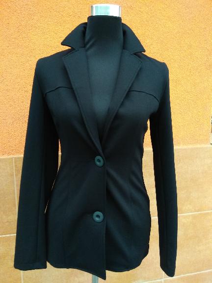 Strečové sako Fashion Mam 171-3 černé