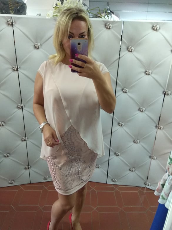 Elegantní pouzdrové šaty Anita starorůžové