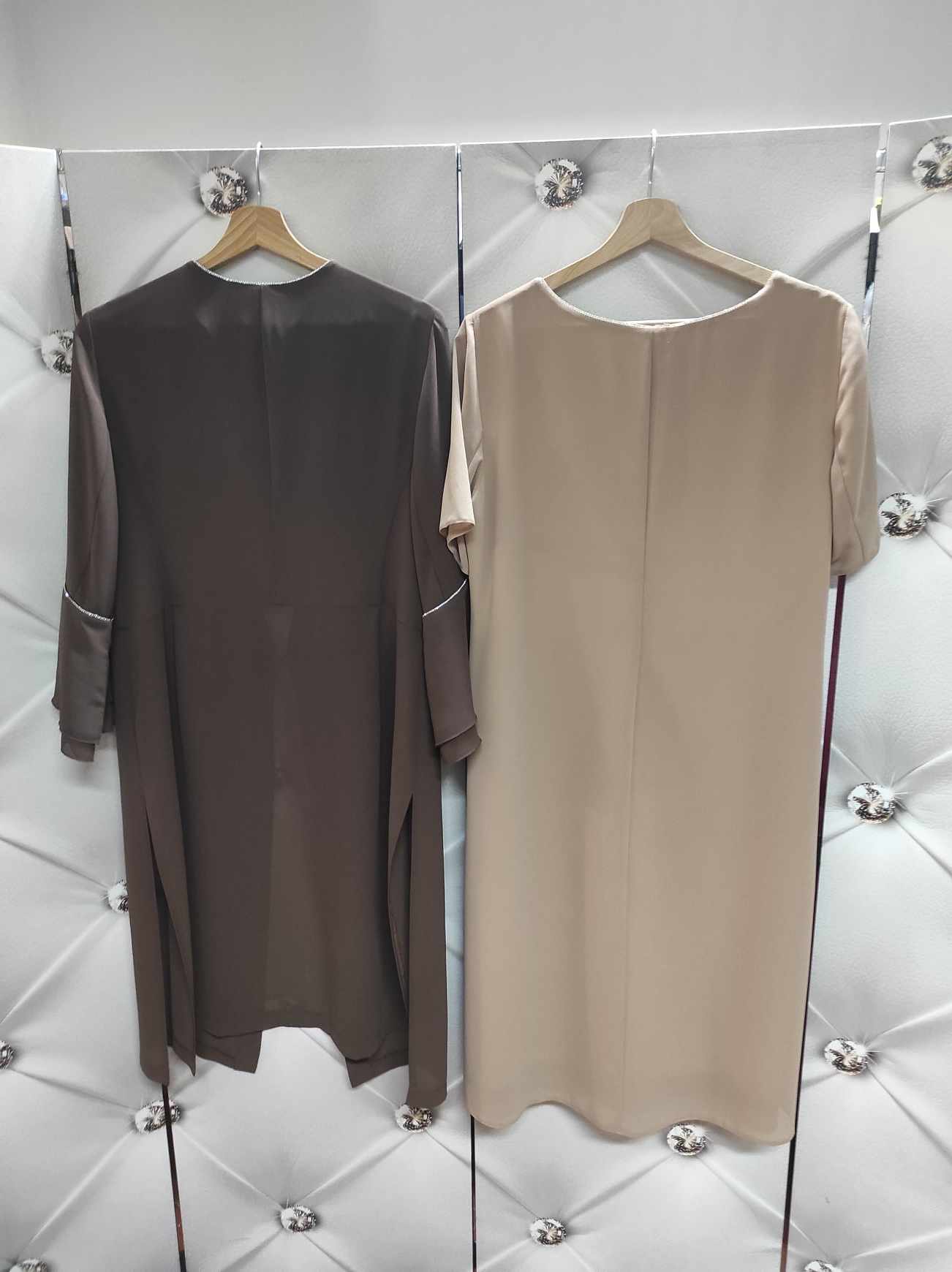 Luxusní dámský kostýmek Natalia kapučíno