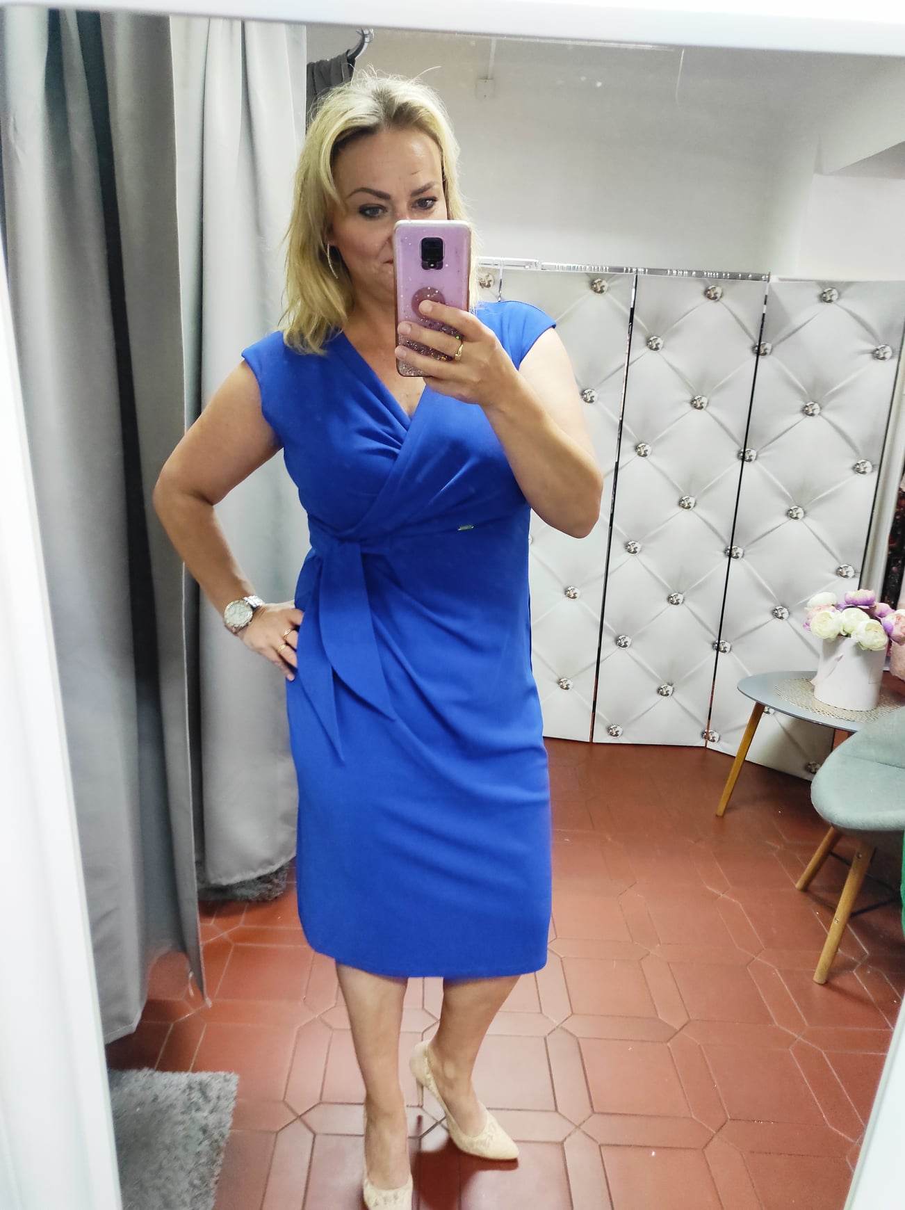 Elegantní šaty Karina modré