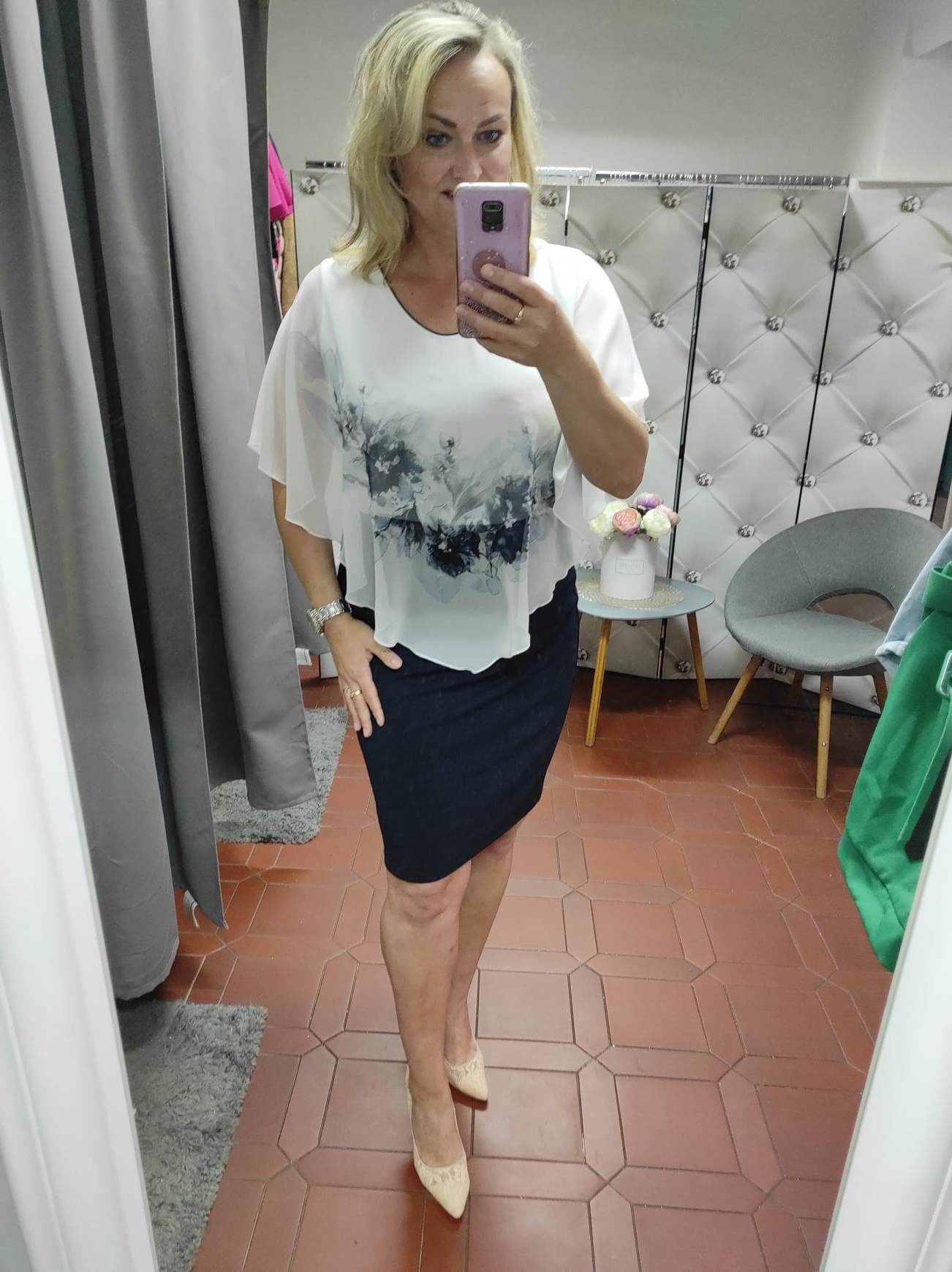 Dámské šaty CLIO modrobílé