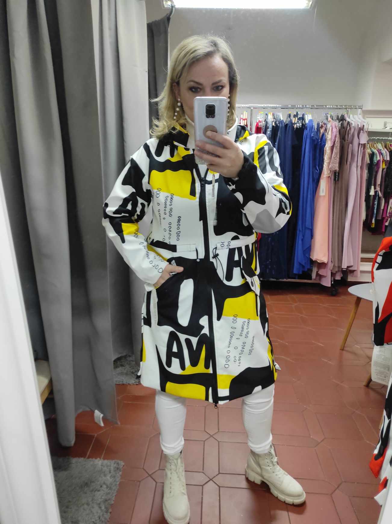 Dámská nepromokavá softshellová bunda HELLO žlutá