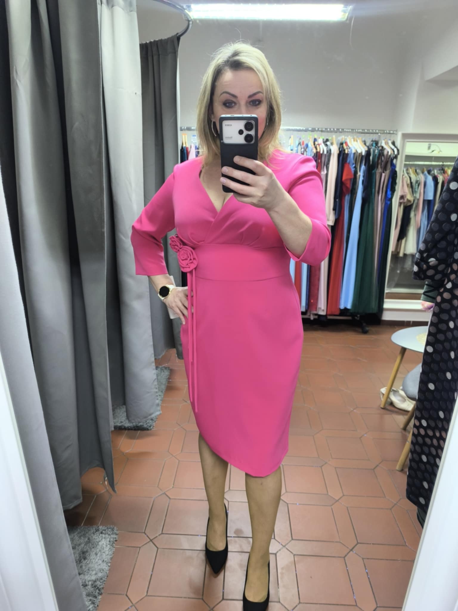 Dámské společenské šaty MARSELINI 2403 magenta