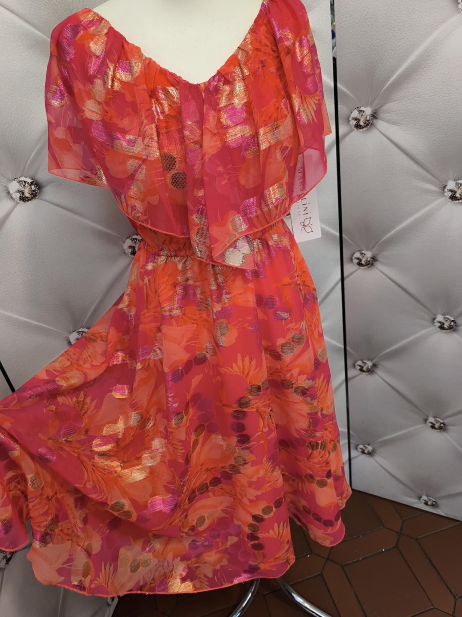 Dámské šifonové šaty MARSELINI 2321 barvené