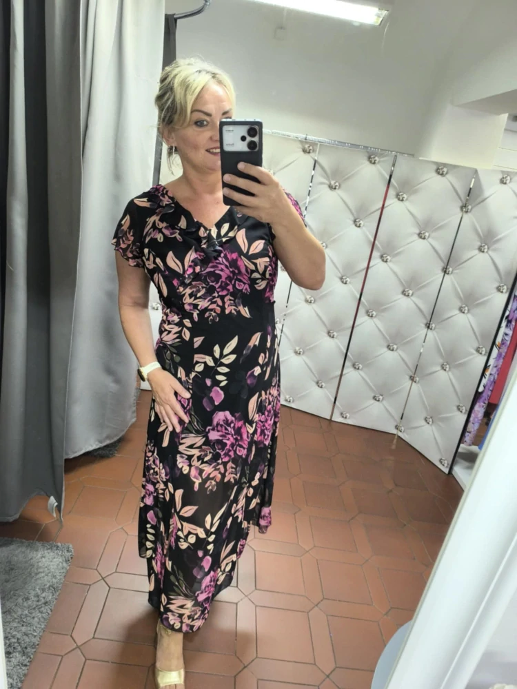 Letní šifonové šaty ALEXA černé