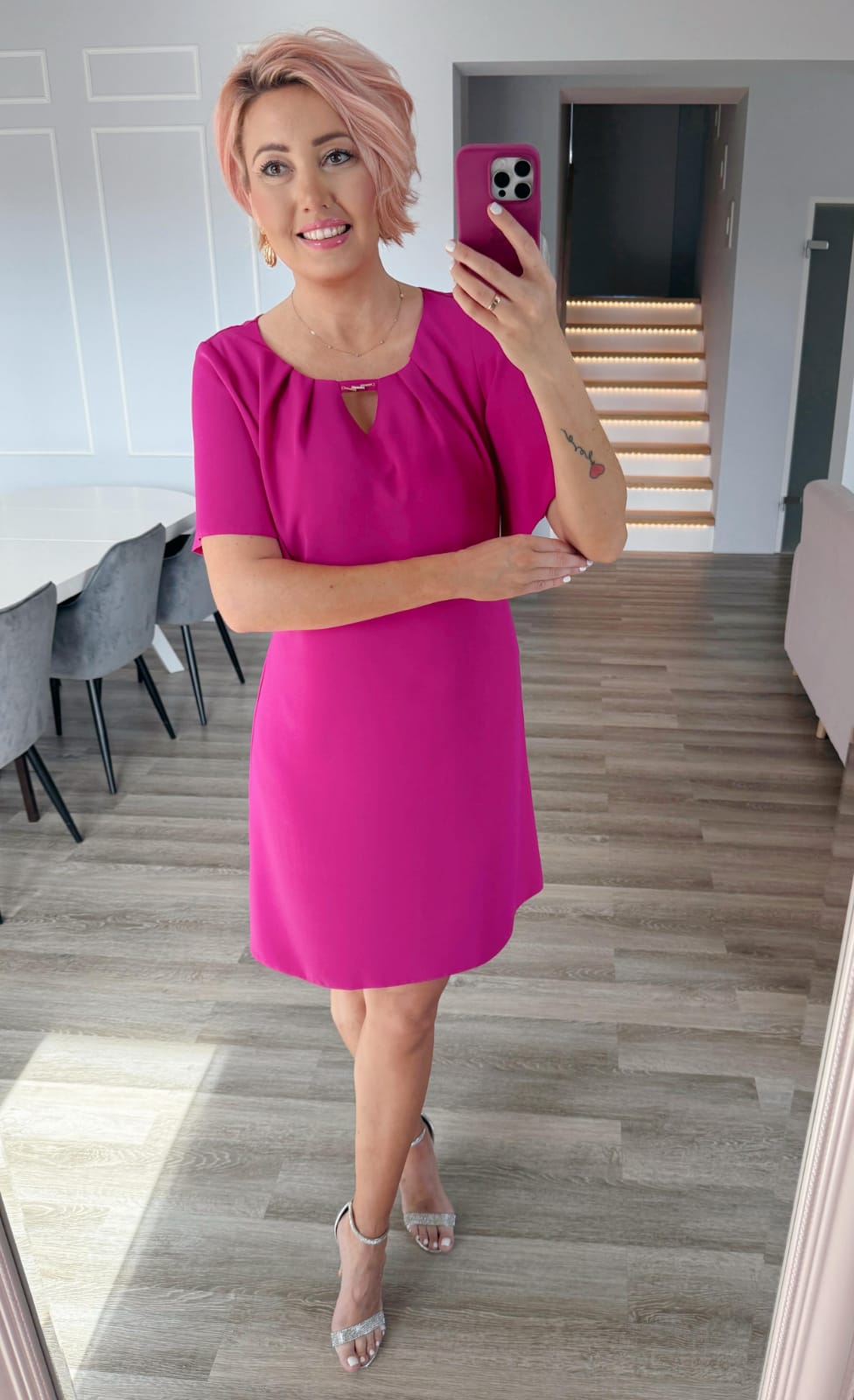 Elegantní šaty DORY fuchsiové