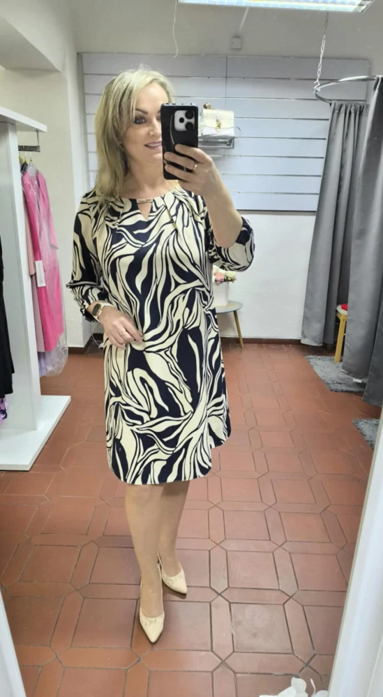 Elegantní vzorované šaty VIOLA