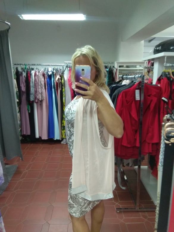 Elegantní dámské šaty Callas béžovopudrové