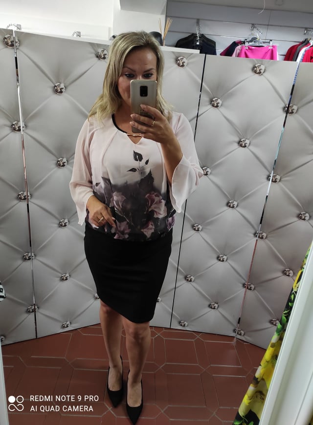 Dámské elegantní šaty SOKRATES s delším rukávem černobroskvové