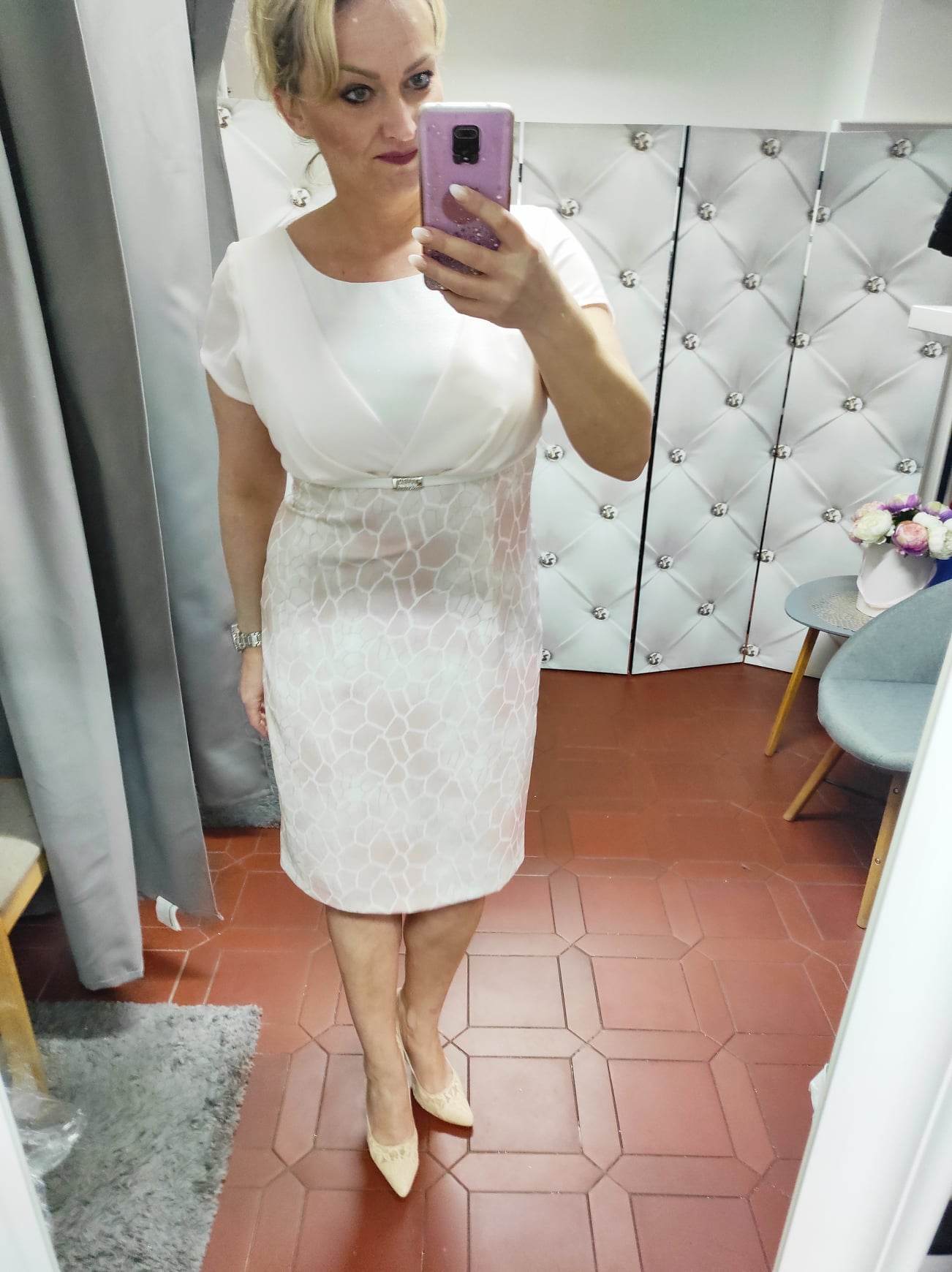 Elegantní dámské šaty CELESTA jemný odstín růžové