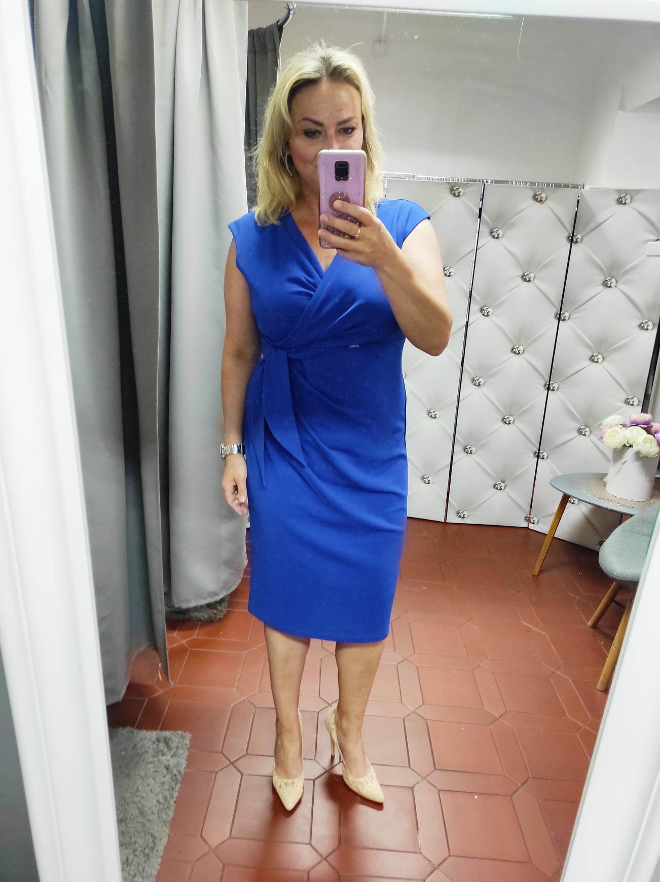 Elegantní šaty Karina modré