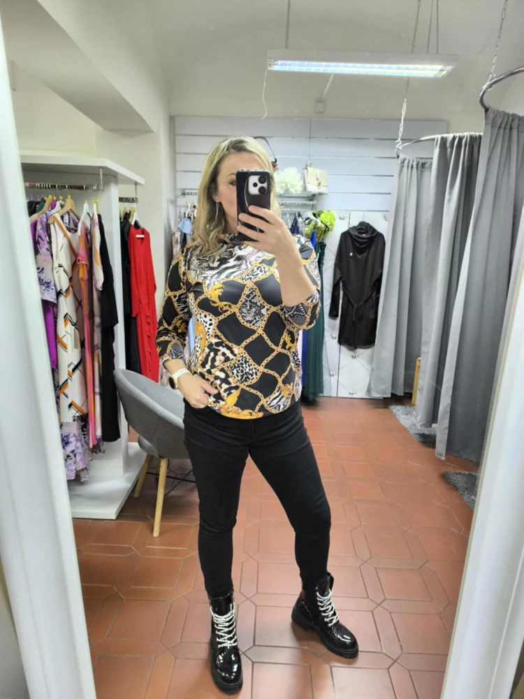 Dámské push-up PLUS SIZE rifle černé