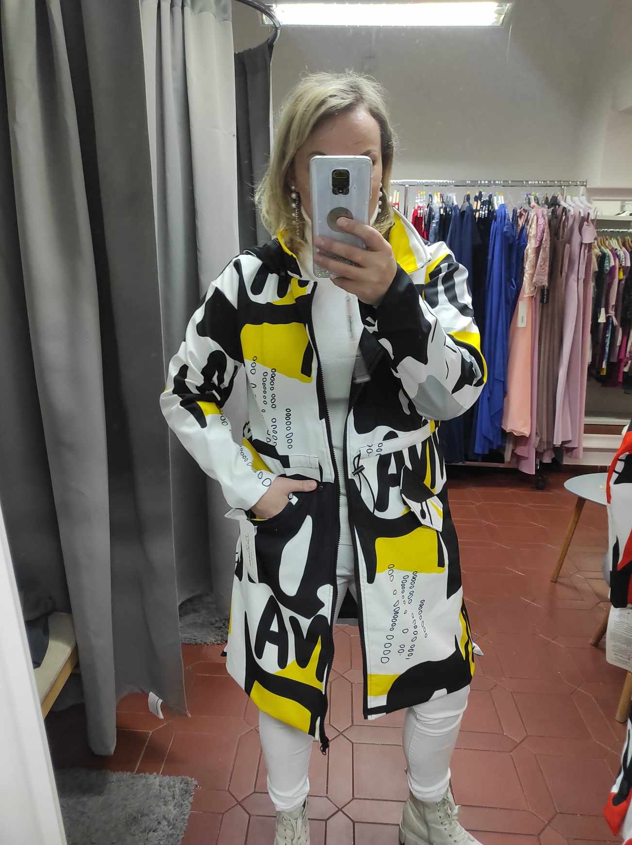 Dámská nepromokavá softshellová bunda HELLO žlutá