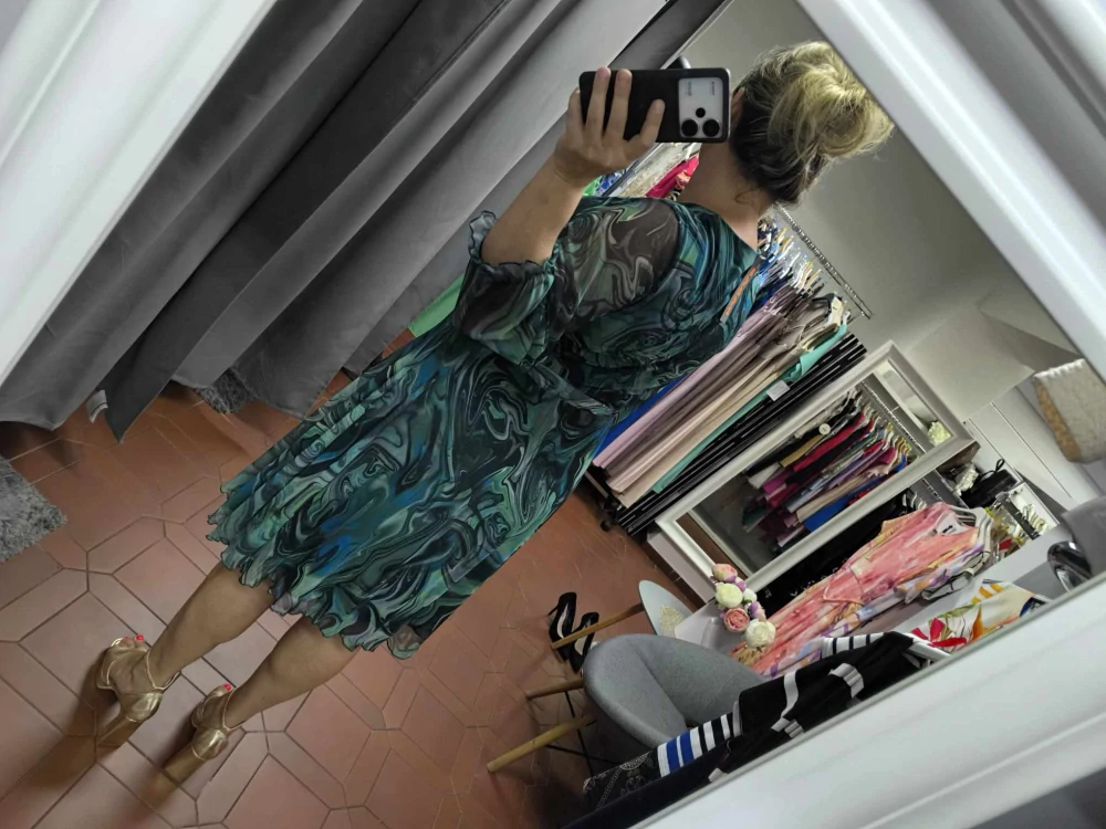 Elegantní tylové šaty LAGUNA zelené