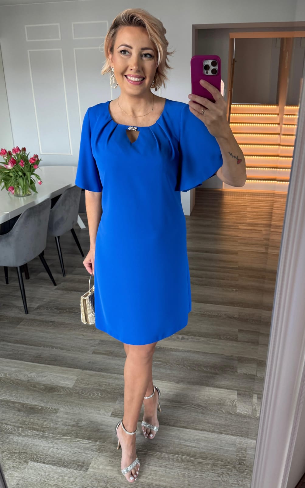 Elegantní šaty DORY královsky modré