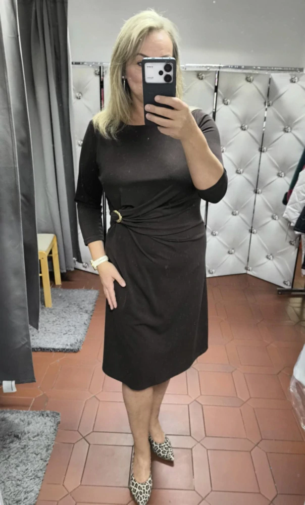 Elegantní šaty DOLLY čokoládové