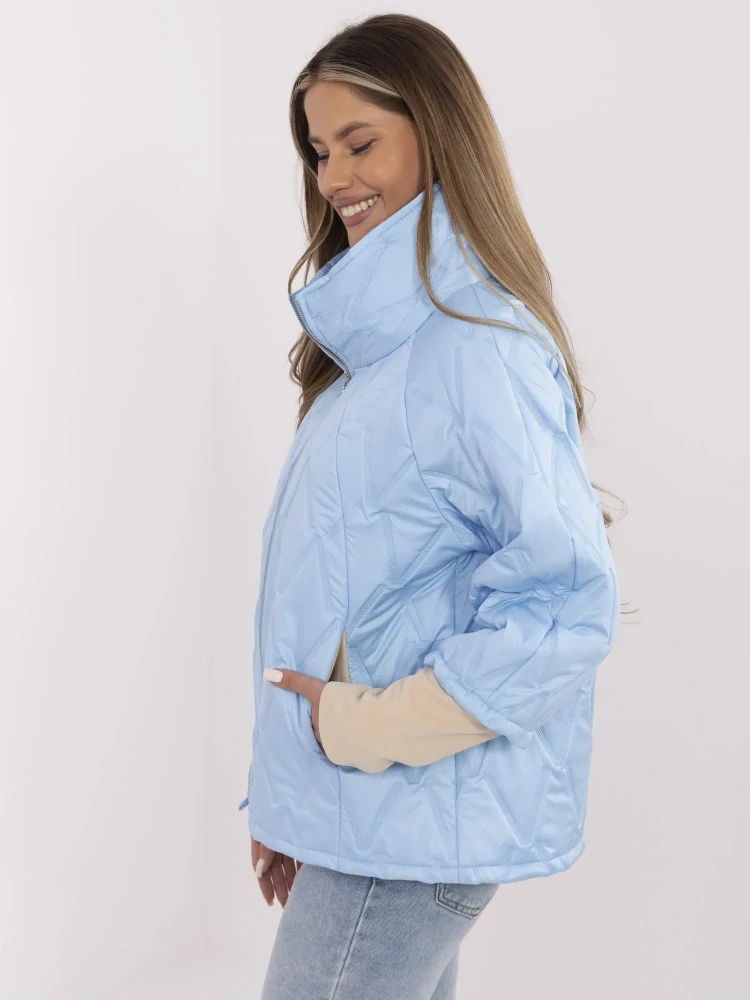 Přechodová bunda nebesky modrá