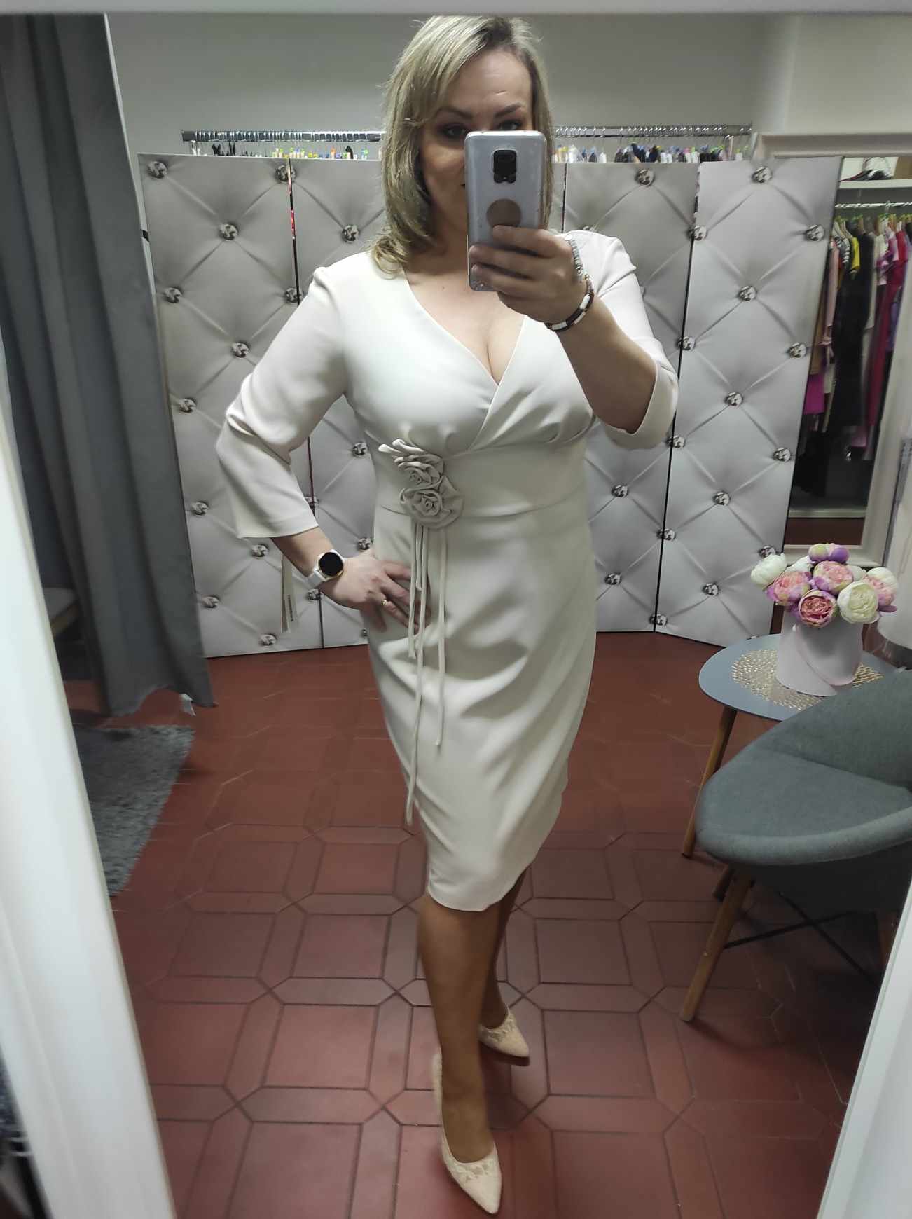 Dámské společenské šaty MARSELINI 2403 béžové