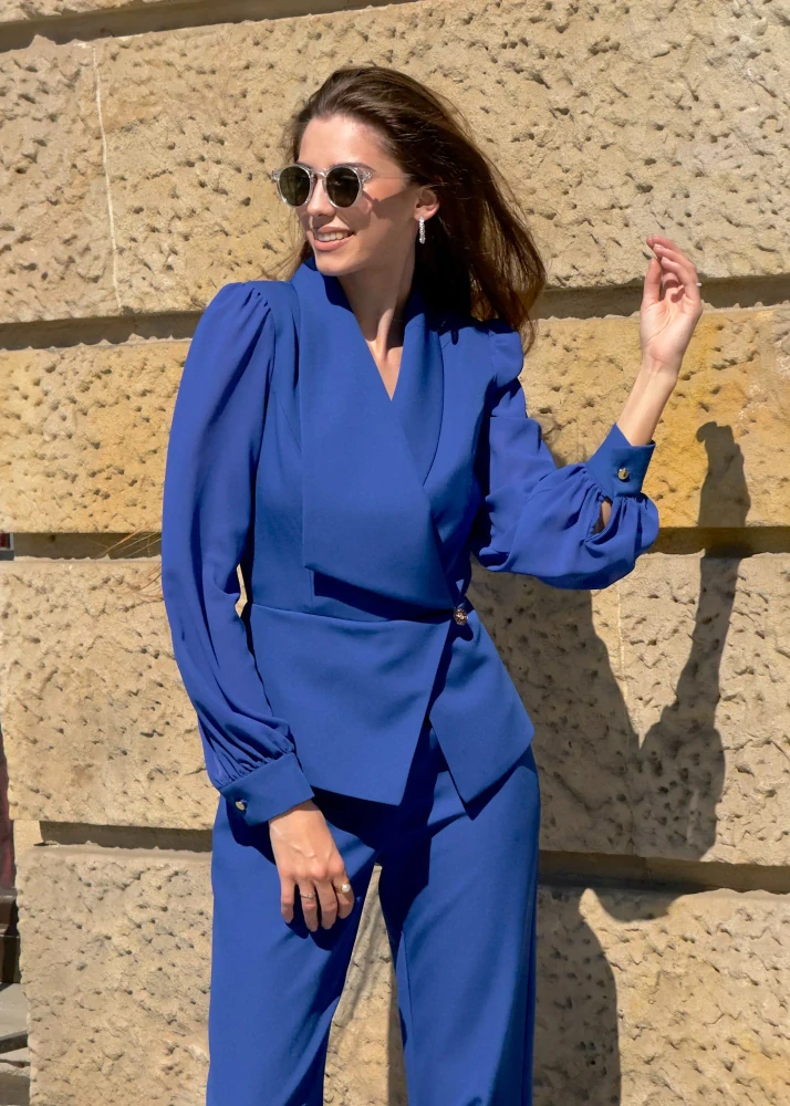 Luxusní overal MILÁN královsky modrý