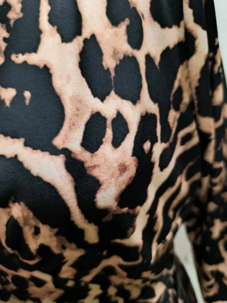 Dámské elegantní zavinovací midi šaty SISI gepard