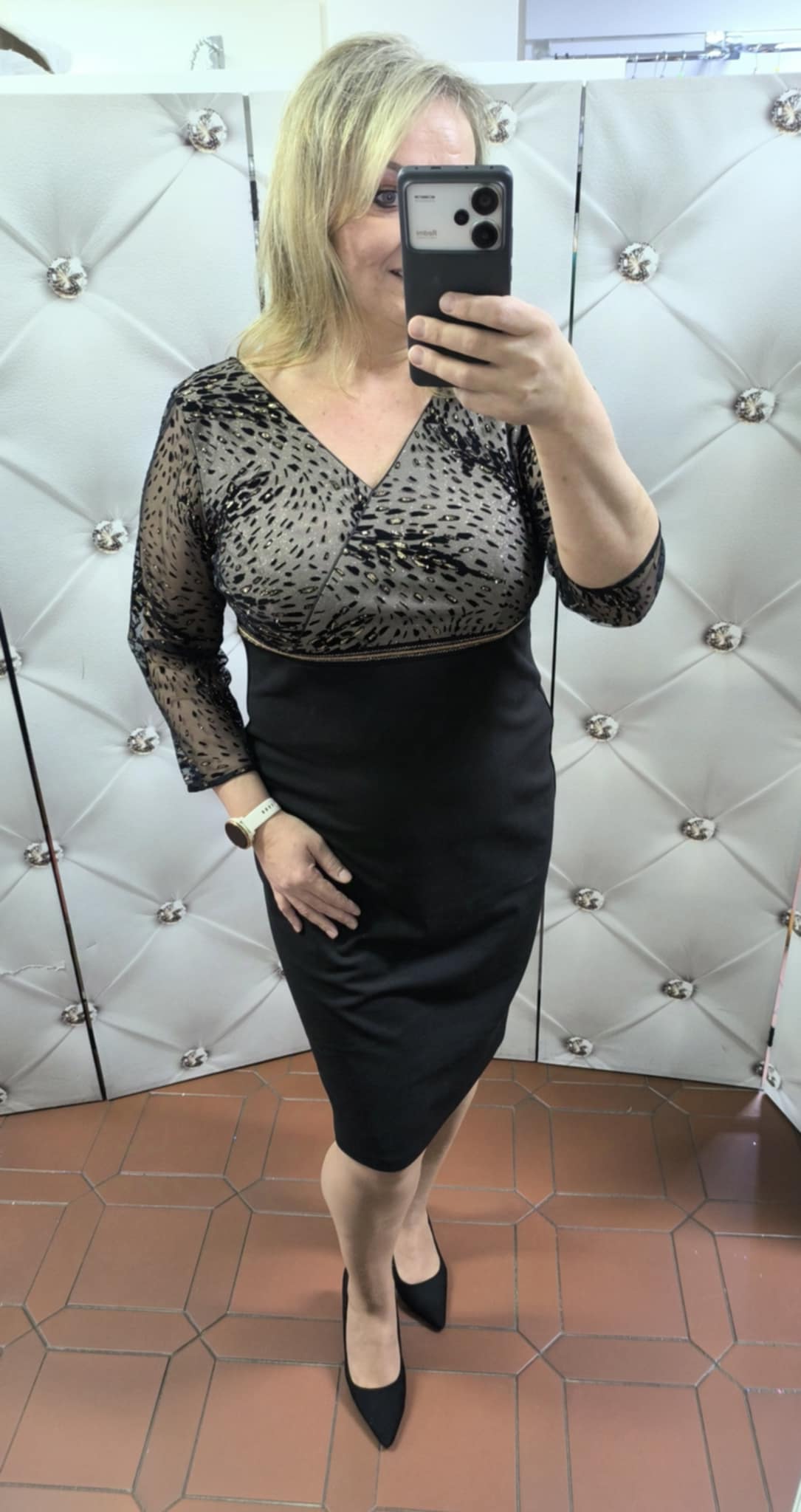 Elegantní koktejlové šaty GOLDEN černozlaté