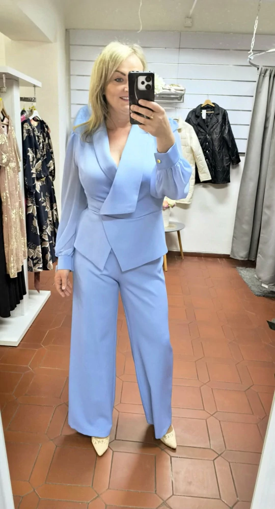 Luxusní overal MILÁN baby blue