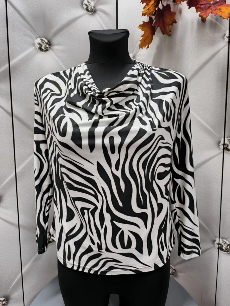 Dámská elegantní halenka ZEBRA s vodou