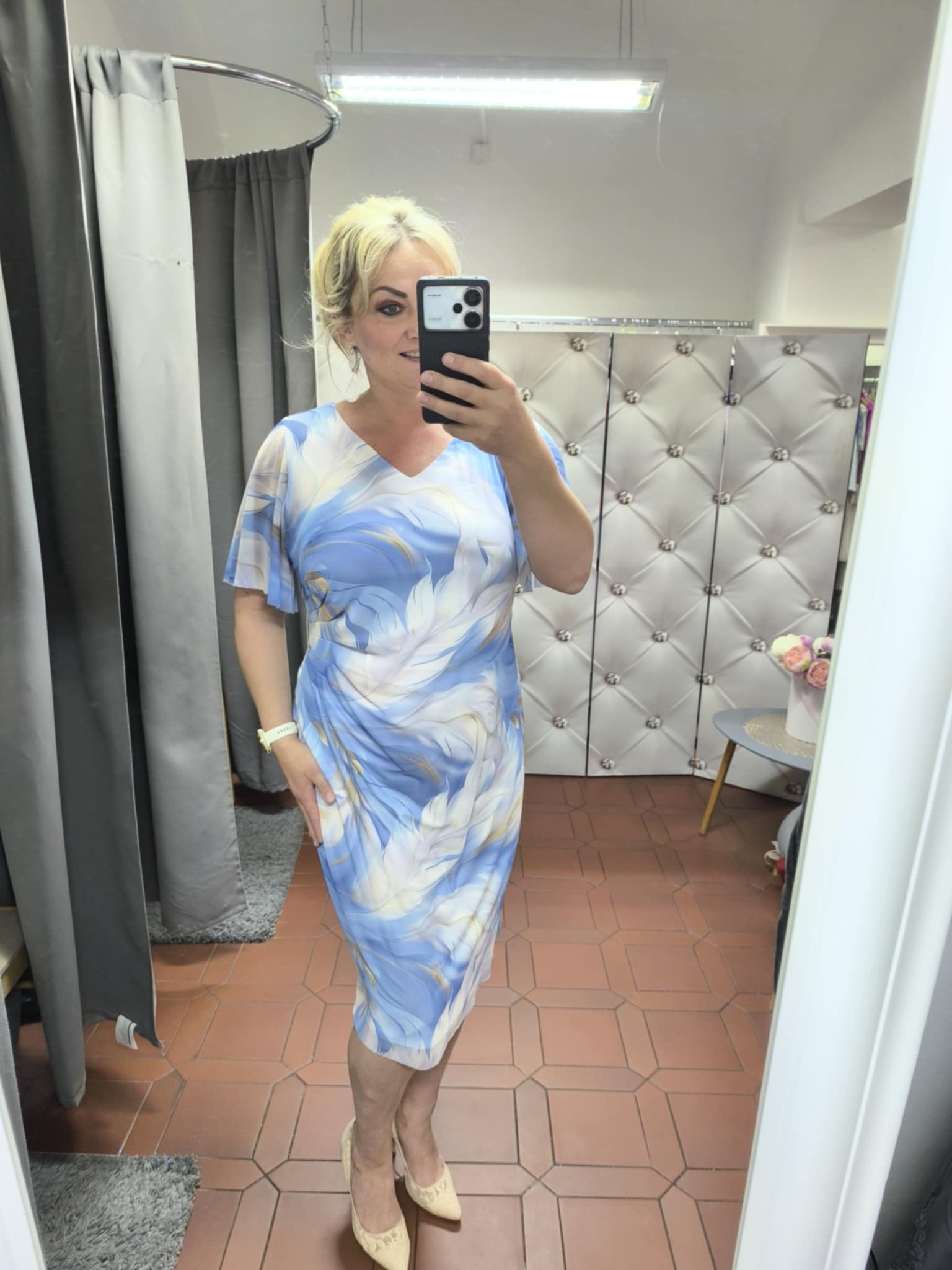 Pouzdrové šaty SANDRA modré