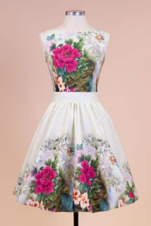 Čajové šaty Lady V London Forest světle zelené