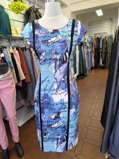 Dámské šaty Axello s nápisy modré