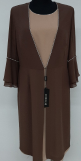 Luxusní dámský kostýmek Natalia kapučíno