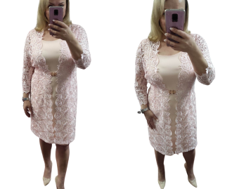 Dámský kostým Marselini 1701 jemný růžový