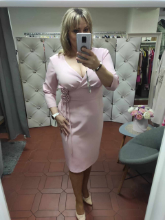 Dámské společenské šaty MARSELINI 2403 pastelová růžová