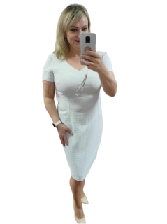 Pouzdrové šaty Marselini 2427 šedomodré