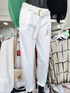 Sportovně elegantní kalhoty LUIZA bílá