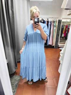 Dámské džínové šaty modré