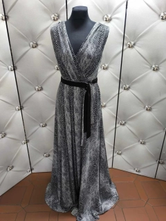 Dlouhé šaty SALMA hadí vzor