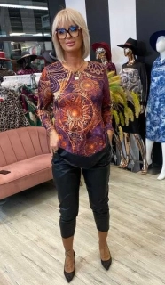 Dámská halenka Carmen barevná