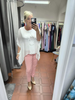 Hedvábná halenka bílá