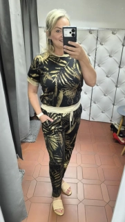 Tepláková souprava černozlatá