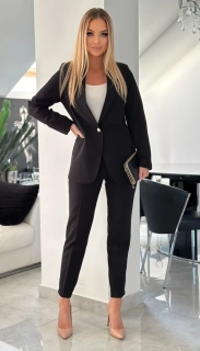 Dámský kalhotový kostým IVA černý