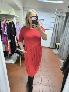 Dámské volnočasové šaty LADA červené