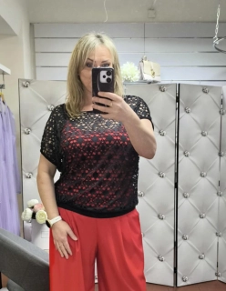 Dvoudílná halenka černá/červená