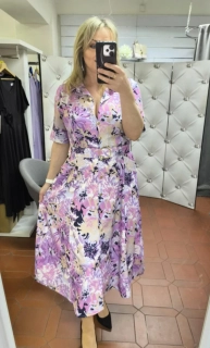 Dámské košilové šaty PINACOLADA fialové