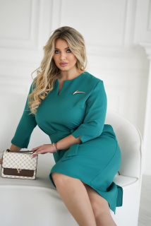 Dámské pouzdrové šaty TRIX zelené