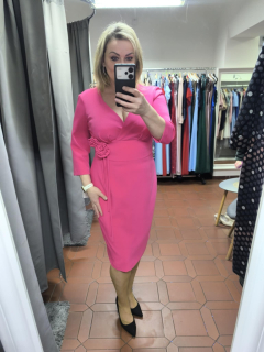 Dámské společenské šaty MARSELINI 2403 magenta