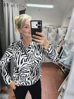 Dámská elegantní halenka ZEBRA s vodou