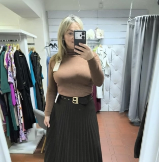 Dámský rolák hnědý